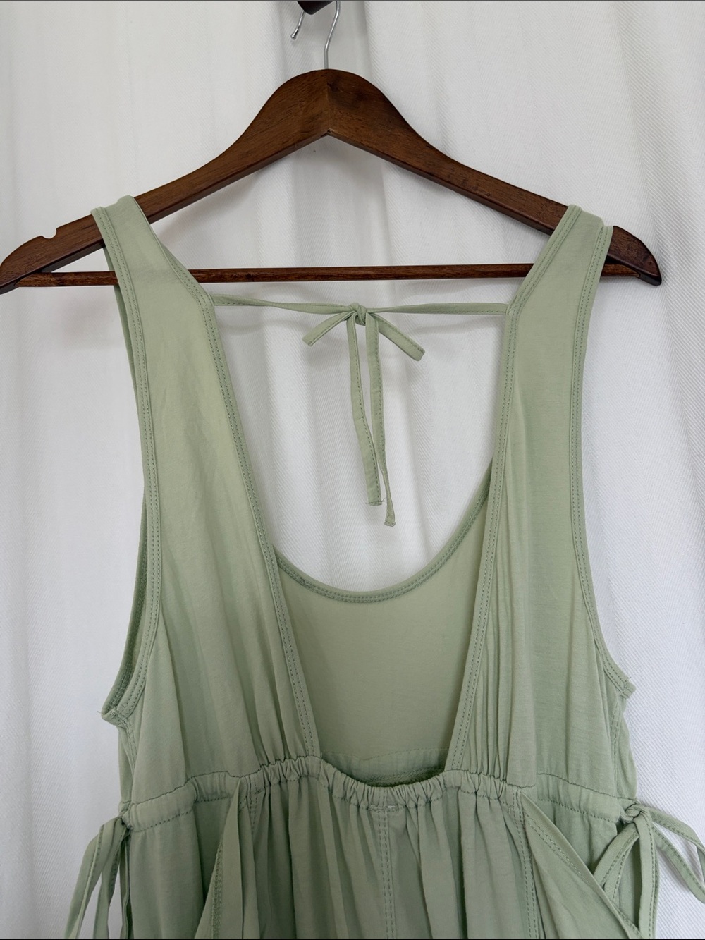 Anthropologie The Bond Jumpsuit Sage Scoop-Neck Wide-Leg Jumpsuit - Picture 2 of 8